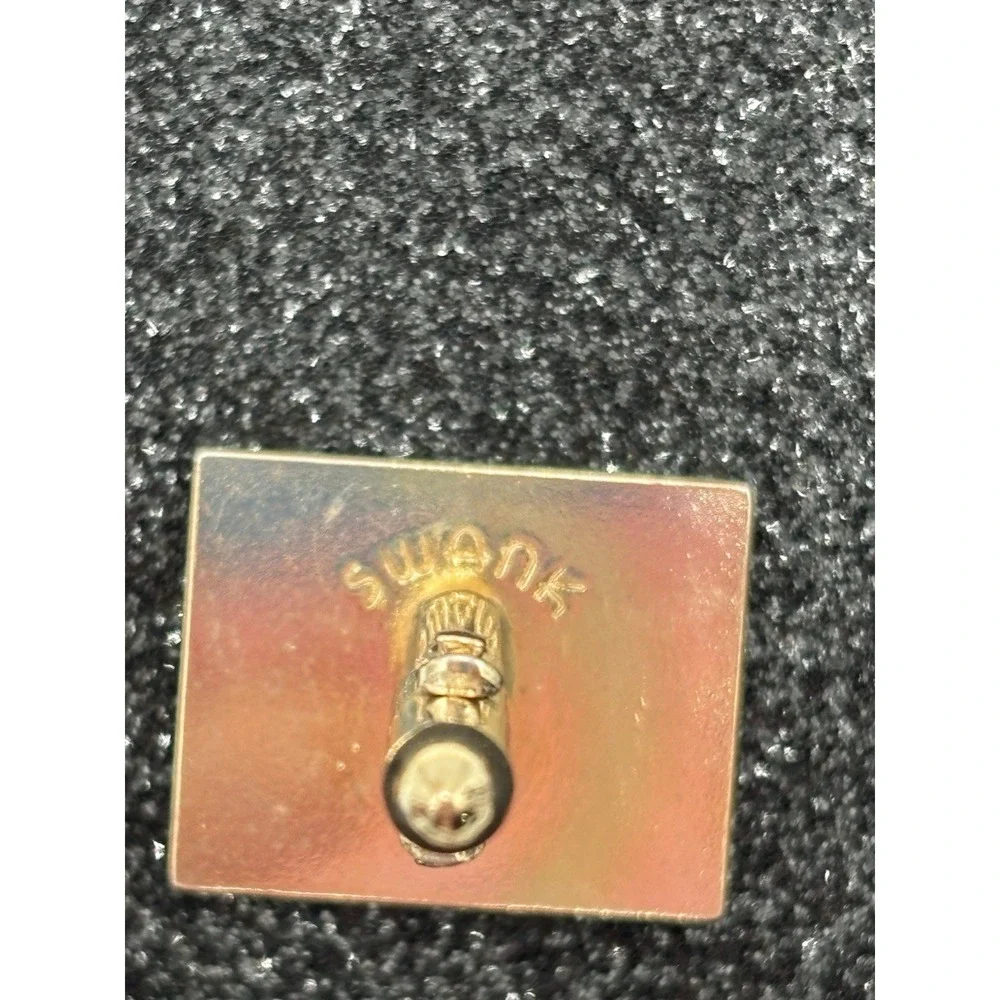 Vintage Swank Gold Tone Cufflinks Mother‎ of Pearl Inlay Mens Formal Wedding